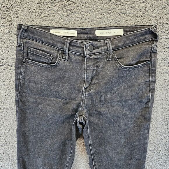 Pilcro‎ Serif Jeans Women Size 28 Petite Black Denim Skinny Leg - Picture 2 of 10